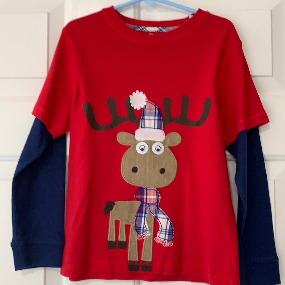 J Khaki Boys Christmas Long Sleeve T-Shirt
